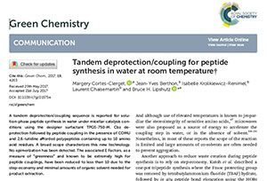 Green Chemistry Tandem Deprotection Coupling For Peptide