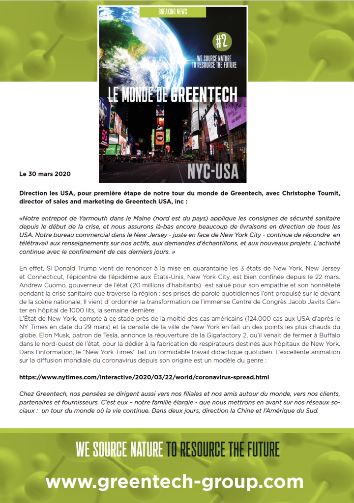 Greentech USA covid-19