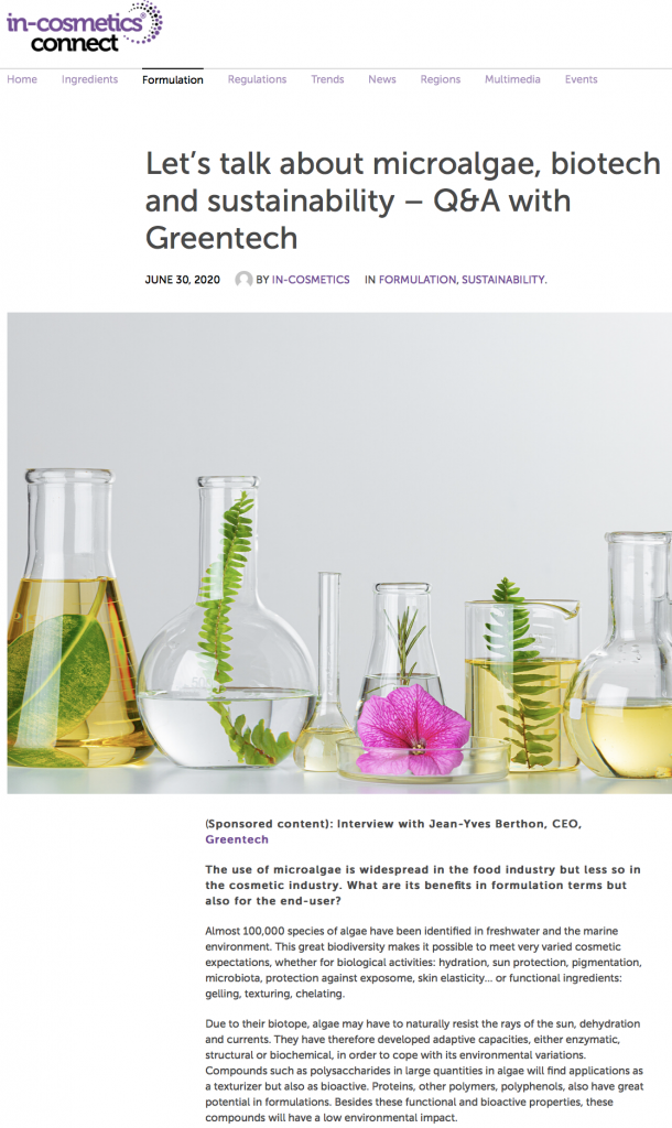 Greentech Incosmetics Connect