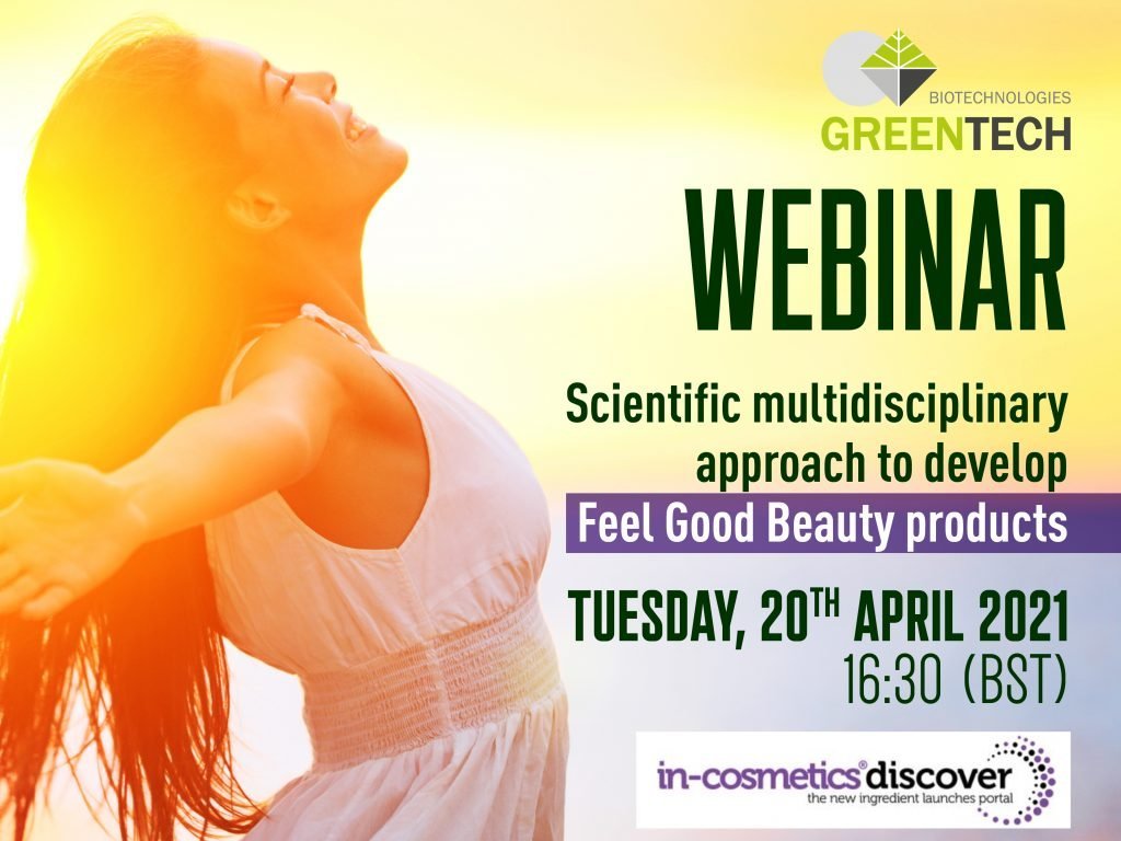 Greentech webinar on IN-Cosmetics Discover - Feel Good Beauty